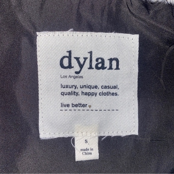 Anthropologie Dylan Los Angeles Faux Fur Vest Leopard Print Small Gray Mob Wife - Picture 2 of 10